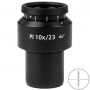 ZEISS 接眼レンズ PL 10x/23 Br. 焦点調整付き、クロスヘアマイクロメーター 10:100（78630, 444036-9040-000）