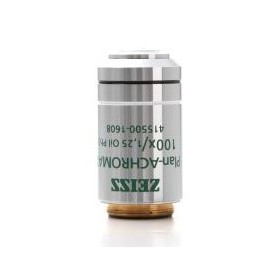 ZEISS 100X/1.25, aliejaus imersijos, fazinio kontrasto, plano, achromatinis, d.d. 0.21mm mikroskopo objektyvas (skirtas Primo) (