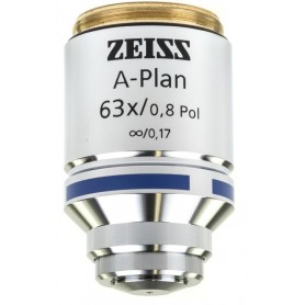 ZEISS Objektif Lensler A-Plan 63x/0.8 kutup wd 0.30mm (78916, 421083-9900-000)