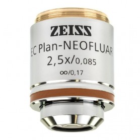 ZEISS অবজেকটিভ EC প্ল্যান-নিওফ্লুয়ার, ২.৫x/০.০৮৫ wd 8.8mm (৭৮৮৪২, ৪২০৩২০-৯৯০২-০০০)
