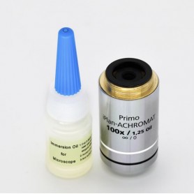 ZEISS Objektif iPlan-Akromat 100x/1.25 D 0, w.d.0.3mm, Primostar 3 için Yağlı (75480, 415501-1642-000)