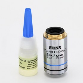 ZEISS Objektif: iPlan-Achromat, Primostar 3, D 0,50x/1,0, termasuk minyak, wd 0.27mm (78835, 415501-1630-000)