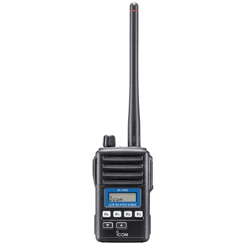 Icom IC-F51 ATEX УКВ Переносная Аналоговая Радиостанция