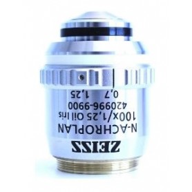 ZEISS Objetivo N-Achroplan 100x/1.25 Aceite Iris wd 0.29mm (78906, 420996-9900-000)