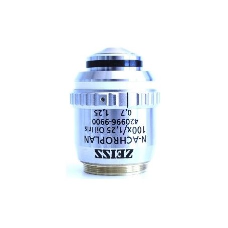 ZEISS Objective N-Achroplan 100x/1.25 Oil Iris ระยะทำงาน 0.29mm (78906, 420996-9900-000)