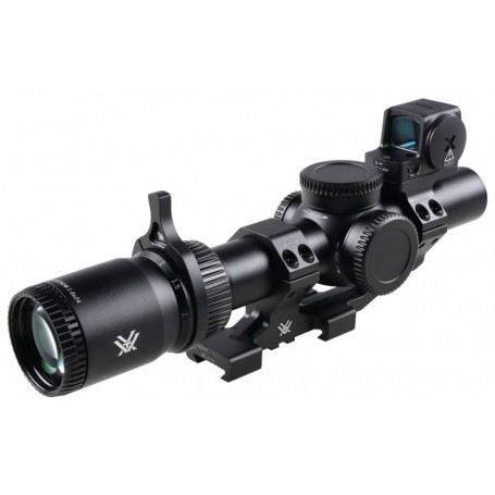 Vortex AR Kit: Venom 1-6x24 30mm AR-BDC3 MOA -kiikaritähtäin + Venom 3MOA punapistetähtäin + Sport Cantilever 30mm -kiinnike + p