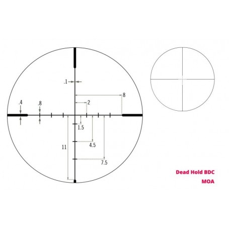 Vortex Crossfire II 6-18x44 1英寸 AO BDC步枪瞄准镜（CF2-31033）