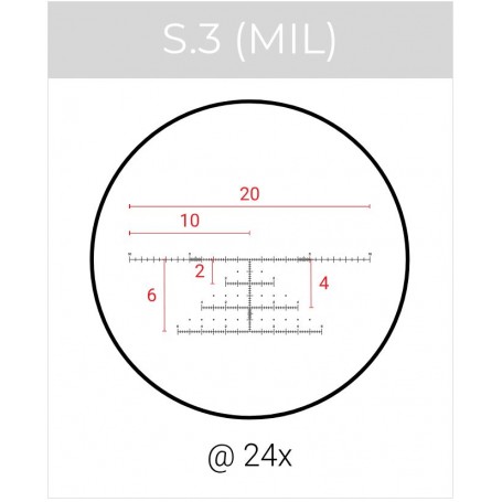 Maven S.3A 24x67 - Okuliaras MIL - įstrižinis stebėjimo monoklis pilkas/oranžinis (S3A-24MILBLD3)