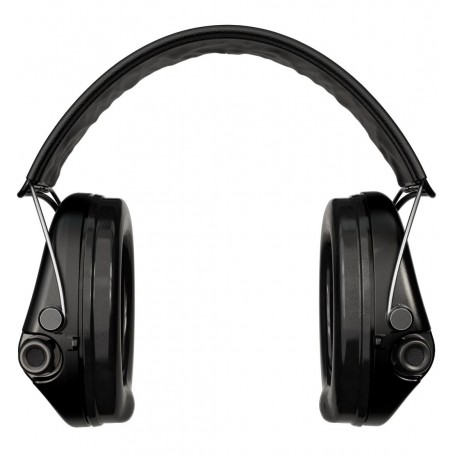 Sordin Supreme Pro-X Gel Leather Active Hearing Protectors - Black (75302-X/L-02-G-S)