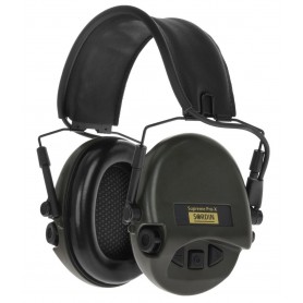 Sordin Supreme Pro-X Slim Active Hearing Protectors - Green (74302-X/L-S)