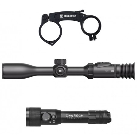 海康威视 Hikmicro Alpex PRO 夜视瞄准镜，配红外安装座 + X-hog Pro v2 940/850 nm 激光照明器（308101595）