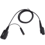 Cabo PTT e MIC Hytera ACN-01 para Uso com Fone de Ouvido Apenas para Recepção