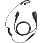 EHN16 Hytera C-Style aftageligt ørestykke med in-line PTT og mikrofon (sort)