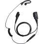 EHN16 Hytera Fone de Ouvido Destacável Estilo C com PTT em Linha e Microfone, Preto