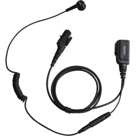 Hytera ESN12 Auricular Destacável com PTT em Linha e Microfone - Preto