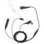 Hytera EAN18 Earphone 3-Kabel dengan Tabung Akustik, Mikrofon dan PTT, Hitam