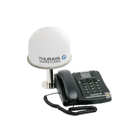 Thuraya SF2500 with Active Antenna and 5m cable c/w BDU, handset with  coiled cord,