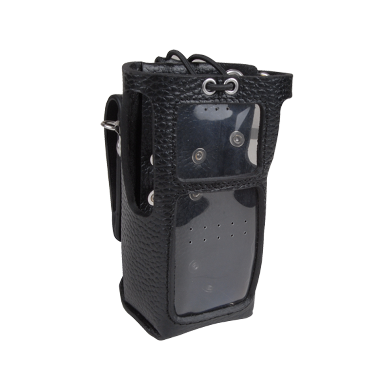 HYT006 Hytera Lederen Etui met Draaibare Riemclip