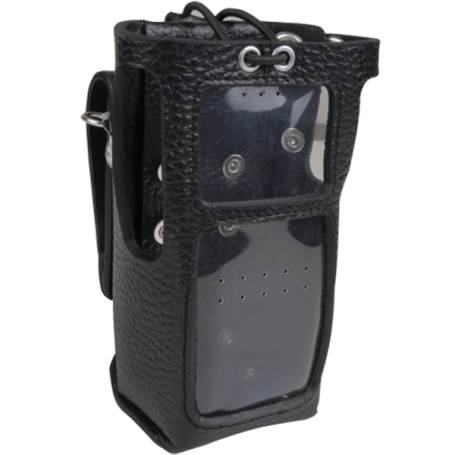 HYT006 Hytera Lederen Etui met Draaibare Riemclip