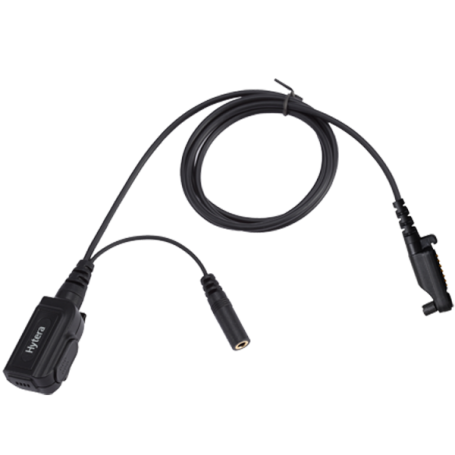 ACN-02 Hytera PTT og mikrofonkabel for bruk med kun mottak-ørepropp