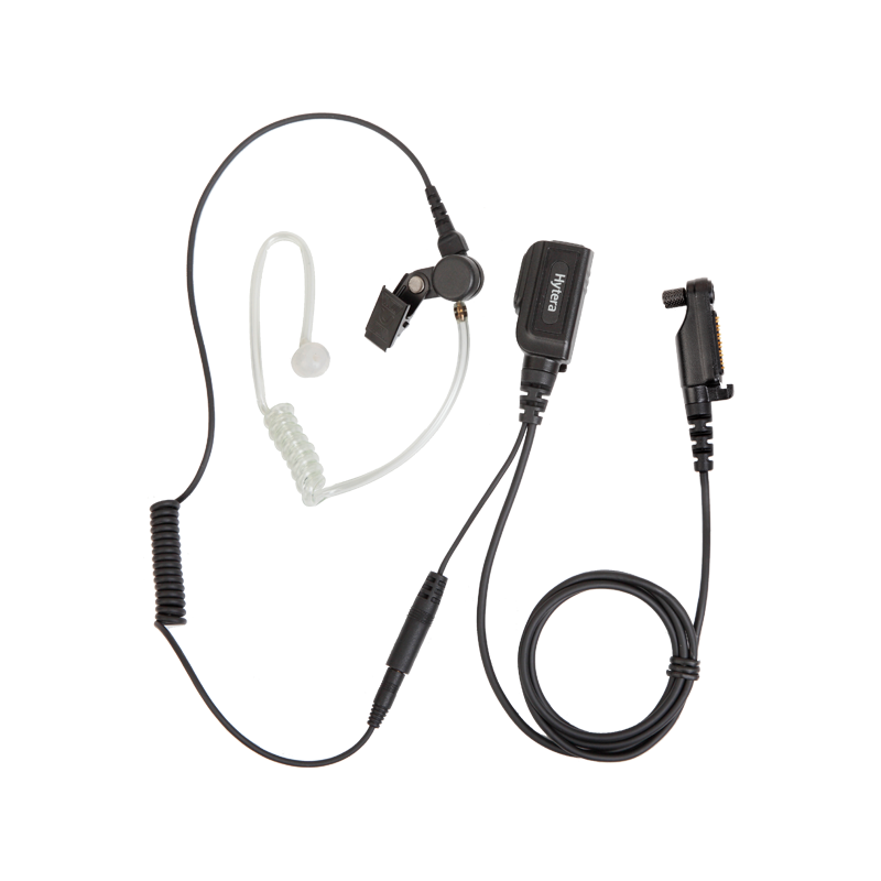 Hytera EAN22 Earphone dengan Tabung Akustik dan PTT In-line yang Dapat Dilepas, Hitam