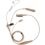 Auricular de 3 cables Hytera EAN21 con tubo acústico, micrófono y PTT, beige