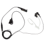 Auricolare Hytera EAN24 con Tubo Acustico e PTT In-linea, Nero