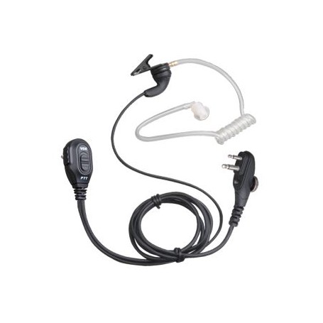EAM12 Hytera -kuuloke akustisella putkella ja in-line PTT:llä (musta)