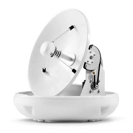 Lineárny systém Intellian i4P (Auto Skew) so 45 cm (17,7 palcovým) reflektorom a univerzálnym Quad LNB