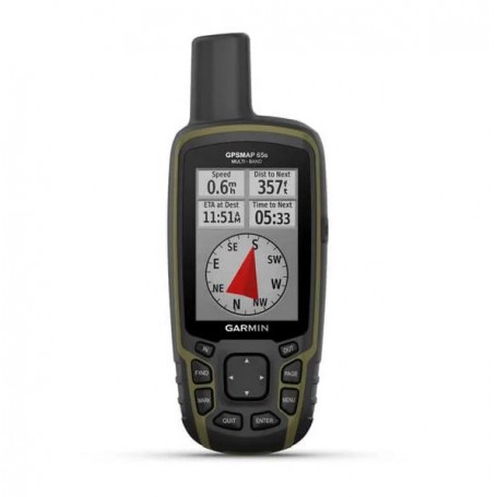 Garmin GPSMAP 65s (010-02451-10) متعدد النطاقات GPS محمول باليد مع مستشعرات