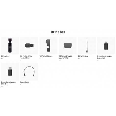 DJI Pocket 2 Kamera - Klassisk Sort