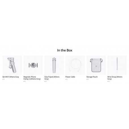 Stabilisateur DJI OM 5 (Gris Athènes)