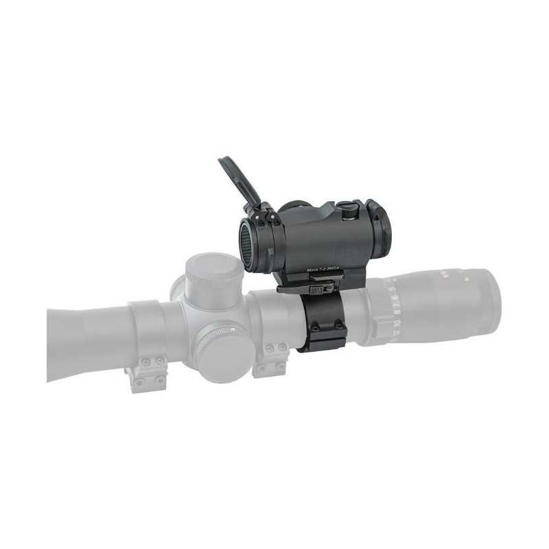 כוונת רפלקס Aimpoint Micro T-2 עם נקודה אדומה, תושבת שחרור מנוף B&T וטבעת כוונת 30 מ"מ עם ממשק פיקטיני