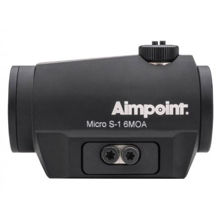 Aimpoint Micro S-1 Red Dot Refleks Dürbün, 6 MOA Av Tüfeği Kaburga Montajlı