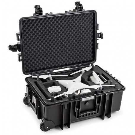 B&W Udendørs Kufferter til Drone Type 6700 DJI Phantom 4 RTK/Pro/Advanced/Obsidian Sort