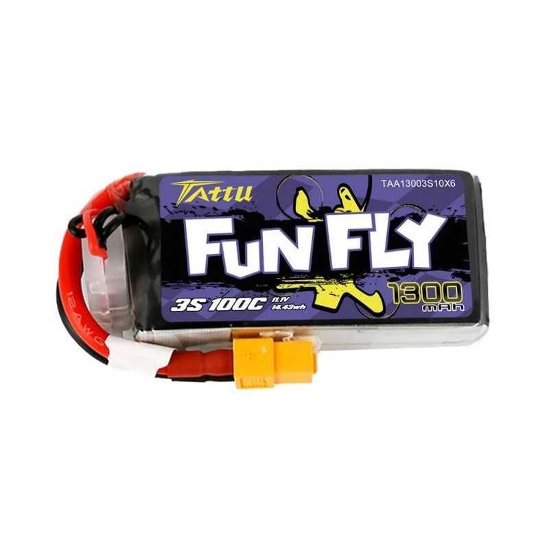 Tattu Funfly 1300mAh 11.1V 100C 3S1P Battery