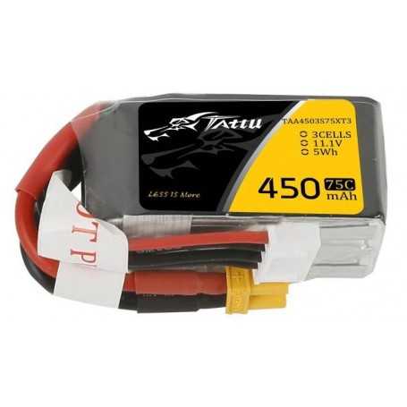 Tattu 450mAh 11,1V 75C 3S1P aku