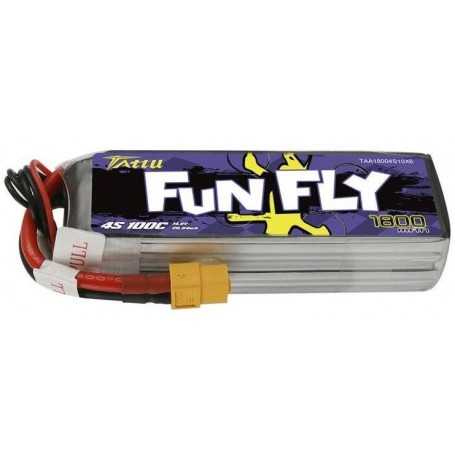タットゥー ファンフライ 1800mAh 14.8V 100C 4S1P XT60 バッテリー