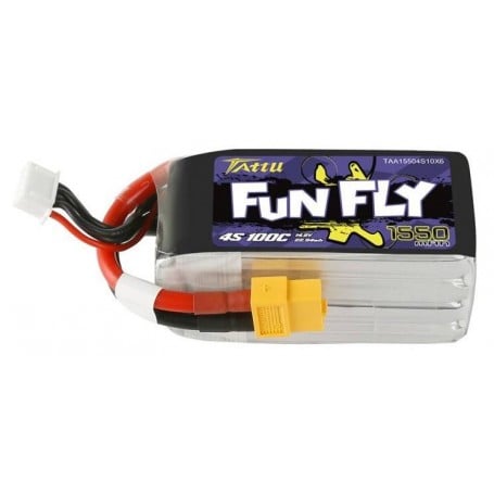 بطارية تاتو Funfly 1550 مللي أمبير 14.8 فولت 100C 4S1P