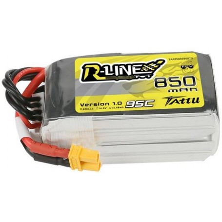 แบตเตอรี่ Tattu R-Line 850mAh 14.8V 95C 4S1P