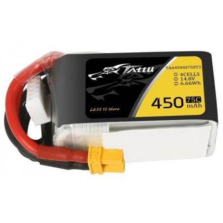 Bateria Tattu 450 mAh 14,8 V 75C 4S1P