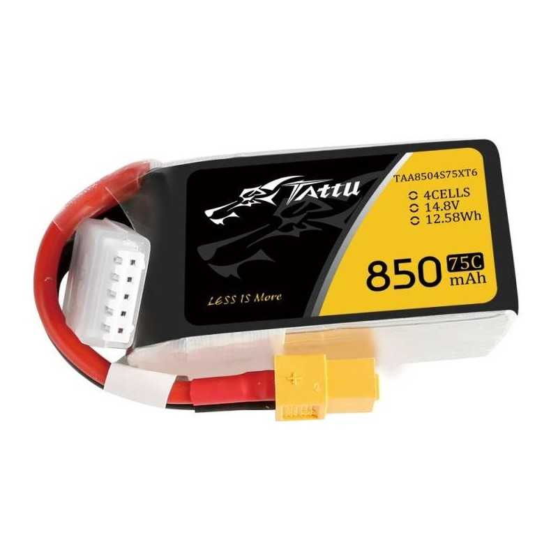 بطارية تاتو 850 مللي أمبير 14.8 فولت 75C 4S1P XT60
