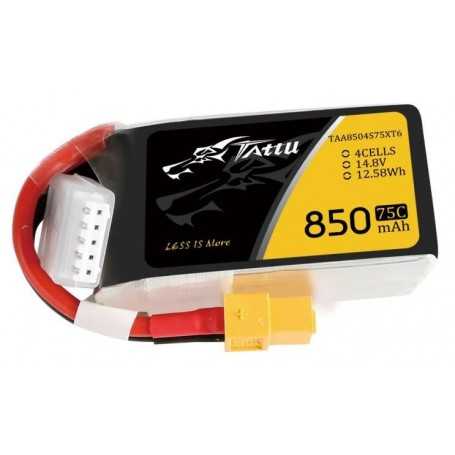 타투 850mAh 14.8V 75C 4S1P XT60 배터리