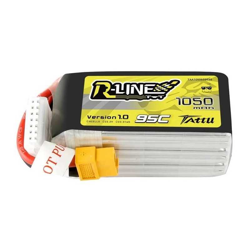 Tattu R-Line 1050mAh 22,2V 95C 6S1P XT60 Accu