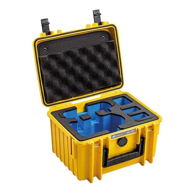 Valise Extérieure B&W Type 2000 pour DJI Mini 3 Pro - Jaune