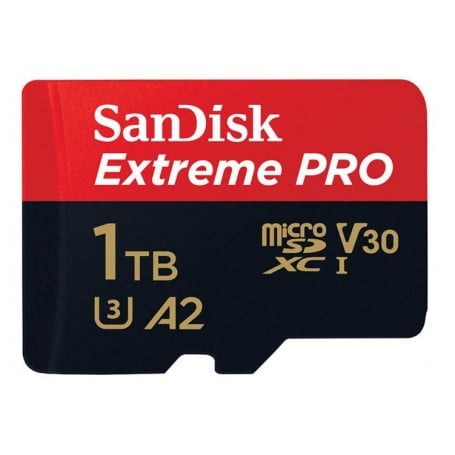 Carte mémoire SanDisk Extreme Pro MicroSDXC 1 To 200/140 Mo/s UHS-I U3 (SDSQXCD-1T00-GN6MA)