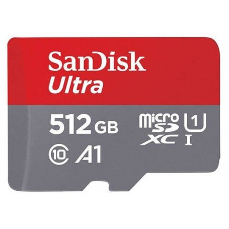 Cartão de memória microSDXC SanDisk Ultra Android 512 GB, 120 MB/s A1 Cl.10 UHS-I (SDSQUA4-512G-GN6MA)