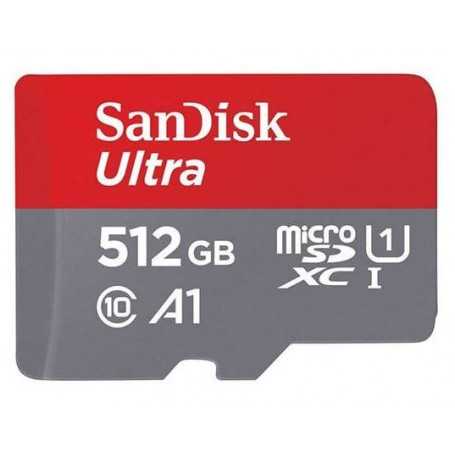 SanDisk Ultra Android 512GB microSDXC Minneskort, 120MB/s A1 Kl.10 UHS-I (SDSQUA4-512G-GN6MA)