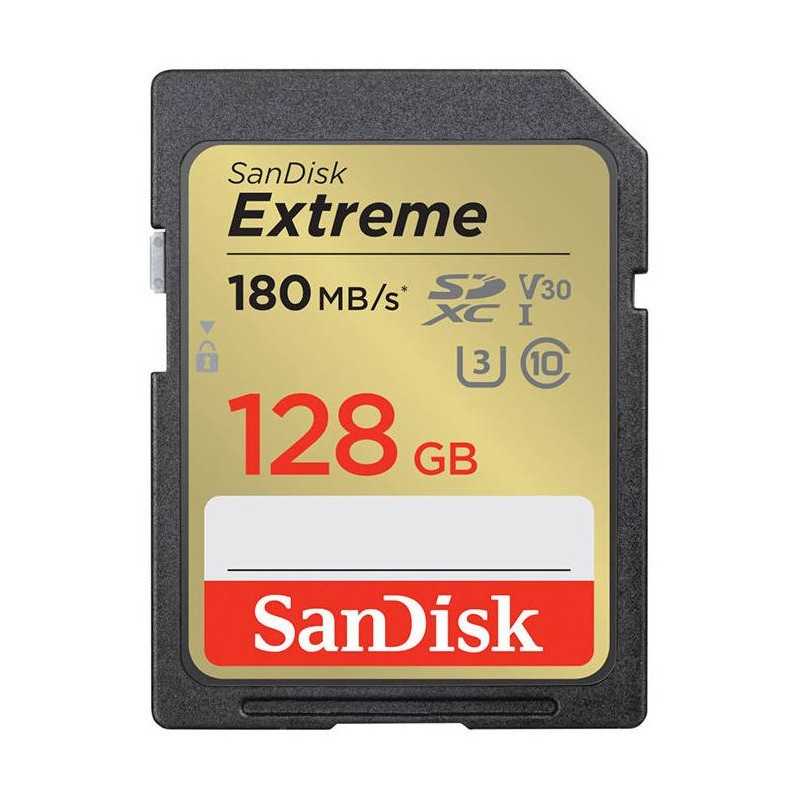 Thẻ Nhớ SanDisk Extreme SDXC 128GB 180/90 MB/s UHS-I U3 (SDSDXVA-128G-GNCIN)