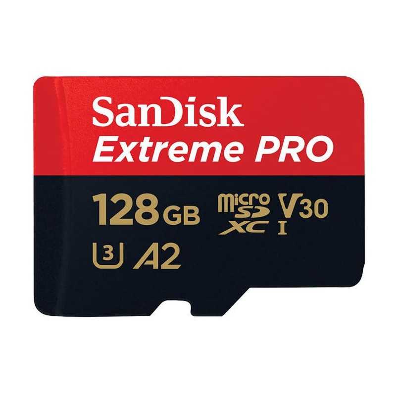 SanDisk Extreme Pro MicroSDXC 128GB 200/90 MB/s UHS-I U3 Memory Card (SDSQXCD-128G-GN6MA)